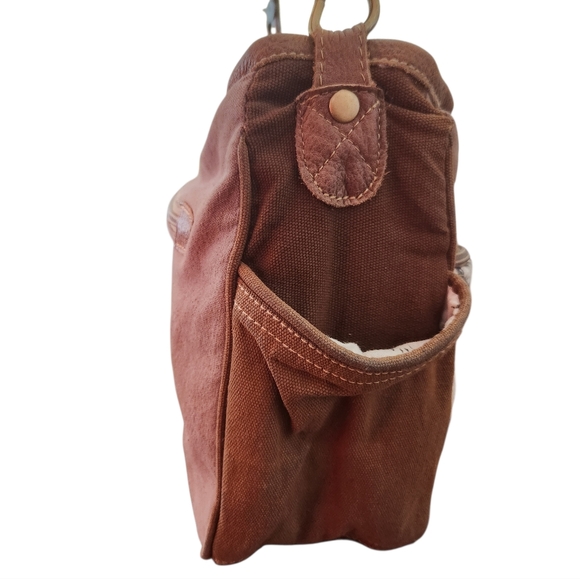 Myra Messenger Crossbody Shoulder Bag With Calf Hair And Leather Emblishment EUC - Picture 4 of 10